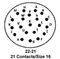 ITT CANNON KPSE06J22-21S