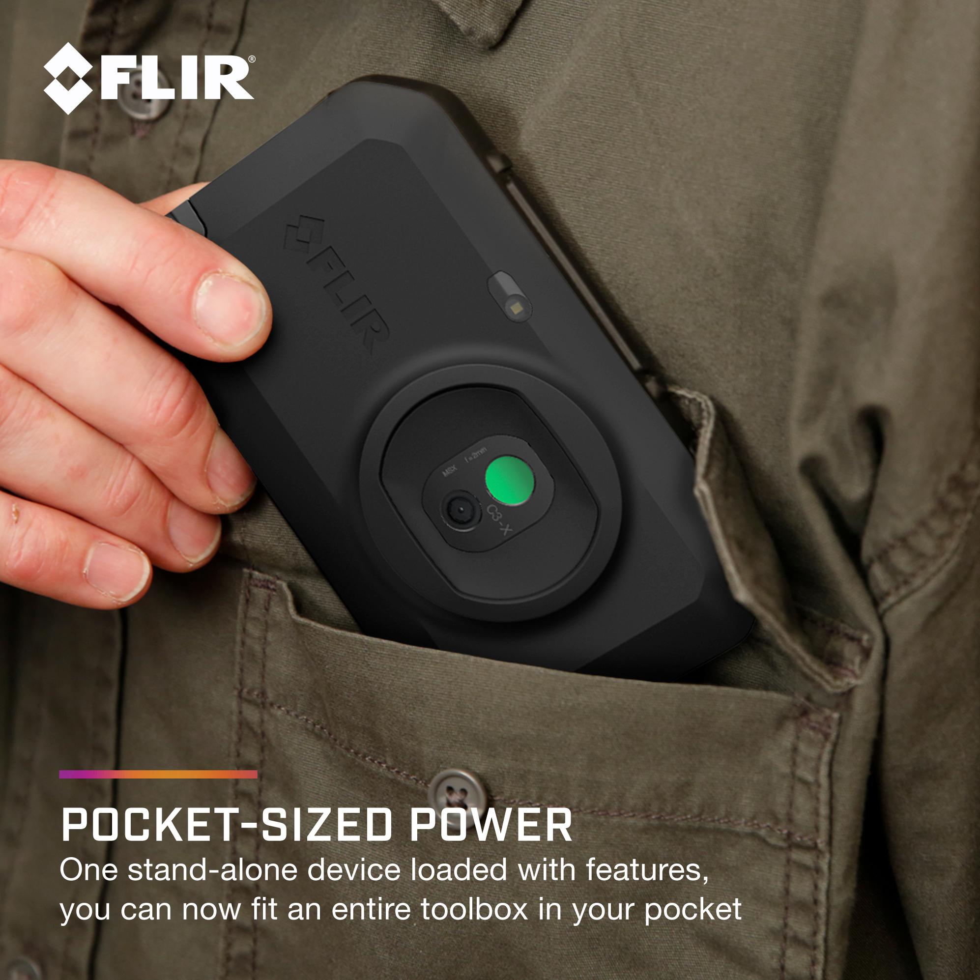 FLIR C3-X (INCL. WI-FI) FLIR, Thermal Imager, -20 °C, 300 °C, 128 x 96, 0.07 °C, 53.6° x 53.6°, 3.94 FLIR C3-X (INCL. WI-FI) FLIR, Thermal Imager, -20 °C, 300 °C, 128 x 96, 0.07 °C, 53.6° x 53.6°, 3.94