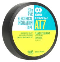 ADVANCE TAPES AT7 BLACK 33M X 19MM