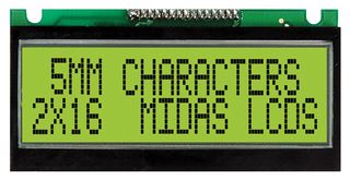MIDAS DISPLAYS MC21605F6WE-SPTLY