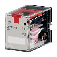 Power Relay, 4PDT, 24 VAC, 5 A, MY, Socket, Non Latching