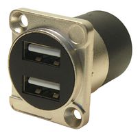 Multicomp Pro Dual USB2.0 & 3.0 A-A Feedthrough Connectors
