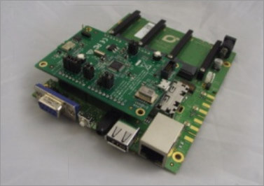 The mangOH Green has connectors that support Arduino compatible shields