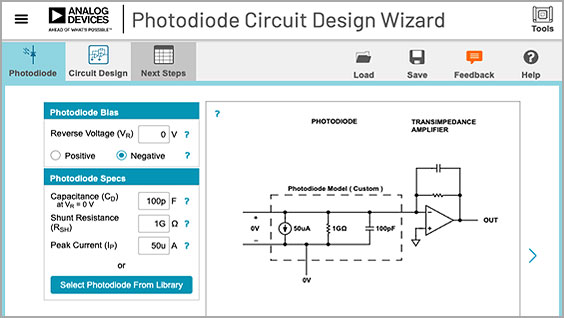 ADI Photodiode Wizard