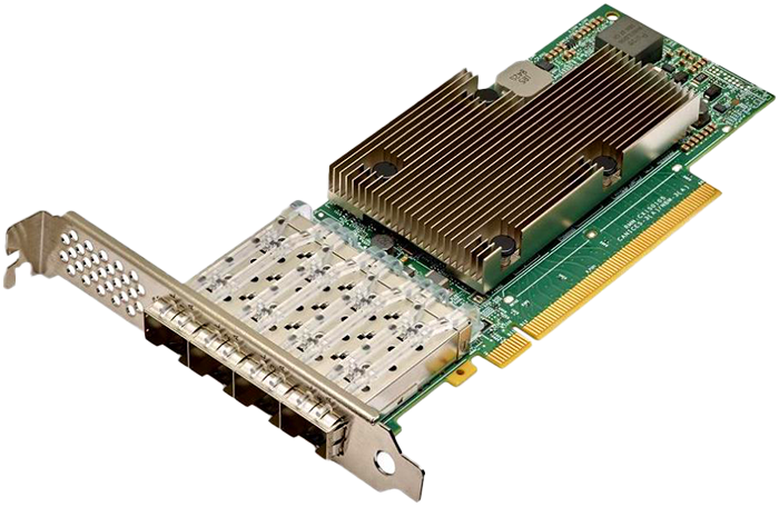 Quad-Port 25G PCIe Ethernet NIC