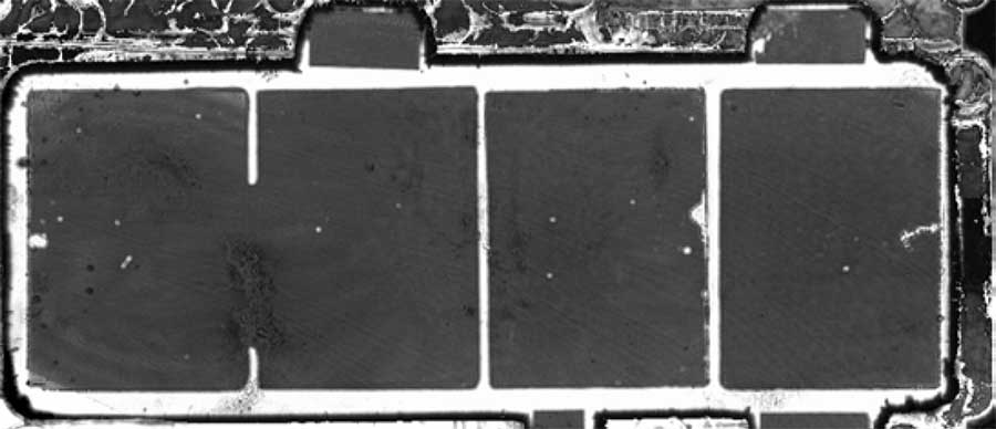 Ultrasound analysis of solder connection