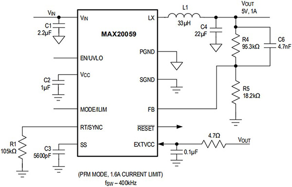 Block diagram of buck converter